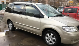 Дефлекторы окон (ветровики) Mazda MPV II 1999-2006 (Мазда МПВ) Кобра Тюнинг